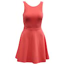 Kate Spade Ponte Fit & Flare-Kleid mit Schleife hinten in rosa Viskose