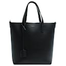 Saint Laurent Toy Shopper Tote Bag in Black Leather