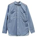 Junya Watanabe Comme Des Garçons Button Down Shirt in Light Blue Cotton 