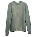 Alexander McQueen Skull Logo Sweater in Grey Cotton - Alexander Mcqueen