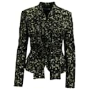 Giacca Blazer Givenchy con volant in lana a stampa floreale