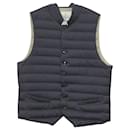 Brunello Cucinelli Quilted Down Gilet in Navy Blue Nylon