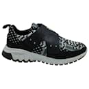 Neil Barrett Nubuck and Leather-Trimmed Printed Sneakers in Multicolor Neoprene