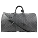 Black Monogram Eclipse Keepall Bandouliere 55 Duffle Bag Strap 39l0V - Louis Vuitton