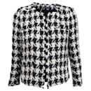 Houndstooth cotton blazer in black and white S - New York industrie