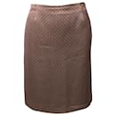 Etro Geometric Print Knee Length Skirt in Multicolor Silk