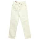 Acne Studios Straight Leg Jeans in White Cotton - Autre Marque