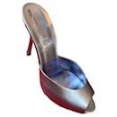Me Dolly sandals with silver metallic red sole - Christian Louboutin