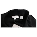 a.l.C. Memphis Rib Knit Long Sleeve Sweater in Black Merino Wool - A.L.C