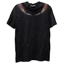 Givenchy T-shirt with Horn Print in Black Cotton