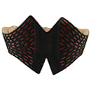 Alaia Corset Belt with Cut Out Details in Black Leather - Alaïa