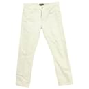 Jeans Tom Ford Straight Fit em Algodão Branco