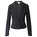 Diane Von Furstenberg Slim-Fit Blazer in Black Viscose 