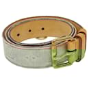 LOUIS VUITTON Monogram Denim Ceinture bleach Belt Blue M9851 LV Auth ro344 - Louis Vuitton