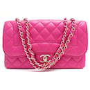 NEW CHANEL TIMELESS FUSHIA PADDED LEATHER BANDOULIERE HAND BAG - Chanel