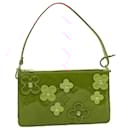 LOUIS VUITTON Monogram Vernis Flower Lexington Pochette Orange M92247 Authentification037A - Louis Vuitton