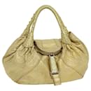 FENDI Spy Bag Zucca Canvas Sac à bandoulière en cuir Gold Auth hk396 - Fendi