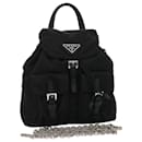 PRADA Chain Mini Shoulder Bag Nylon Black 1BH029 V44 F0002 auth 29659a - Prada