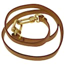 Louis Vuitton leather shoulder strap 45.3"" Beige LV Auth ro304