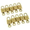 Louis Vuitton padlock 10set Gold Tone LV Auth tp267