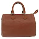 Louis Vuitton Epi Speedy 25 Hand Bag Kenia Brown M43013 LV Auth pt996