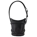 The Curve Micro Bag in Black Leather - Alexander Mcqueen