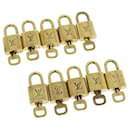 Louis Vuitton padlock 10set Gold Tone LV Auth jk1147