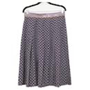 Bottega Veneta SS18 Purple Studded Silk Skirt