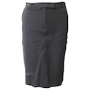 Max Mara Pencil Skirt in Black Viscose