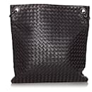 Bottega Veneta Brown Intrecciato Leather Crossbody Bag
