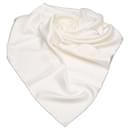 Hermes White Printed Silk Scarf - Hermès