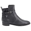 Balenciaga Papier Chelsea Ankle Boots in Black Leather 