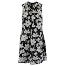 Marni Floral Sleeveless Dress in Black Polyamide