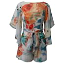 Charo Ruiz Floral Print Open-Back Jumpsuit in Multicolor Polyester  - Autre Marque
