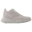 Sneaker Alta in Pelle Beige - Alexander Mcqueen