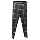 Pantalones a cuadros en lana gris Judah de Wales Bonner - Autre Marque