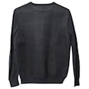 Givenchy Mesh-Back Sweater in Black Cotton