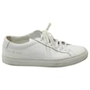 Common Projects Baskets à Lacets Achilles en Cuir Blanc - Autre Marque