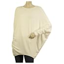 Helmut Lang White Womans Long Dolman Sleeve Relaxed Top - Size M