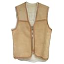 vintage shearling waistcoat size M - Autre Marque