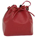 LOUIS VUITTON Epi Petit Noe Shoulder Bag Red M44107 LV Auth ro354 - Louis Vuitton