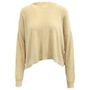 Acne Studios Issy Rib Long Sleeve Top in Beige Cotton - Autre Marque
