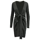 Diane von Furstenberg Robe Portefeuille New Linda en Viscose Grise - Diane Von Furstenberg