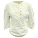 Stella McCartney Bluse mit halbmondförmigen Ärmeln aus weißer Baumwolle - Stella Mc Cartney