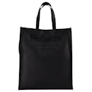 N/S Tote W/Strap in Patent Black Leather - Alexander Mcqueen