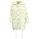 Zadig & Voltaire Hooded Windbreaker in White Cotton