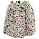 MSGM Blumen-Plissee-Minirock aus Polyester in Pastellrosa - Msgm