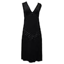 Michael Kors Drop Waist Dress in Black Silk