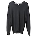 Burberry Dockley V-Neck Sweater in Black Wool