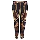 Gucci Art Nouveau Disco Trousers in Multicolor Jacquard Silk